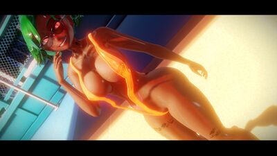 [東方MMD] Hot Hot Summer with Yuukarin at Poolside (風見幽香)