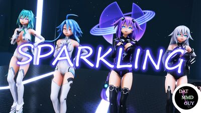 [MMD] Four Goddesses (Sparkling), Hyperdimension Neptunia, 4K
