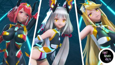 Pyra, Nia, and Mythra - Midas Touch