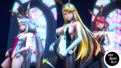 Pyra, Mythra, Nia - Bunny Style, Xenoblade Chronices