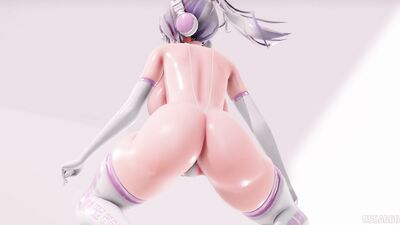 MMD Haku (弱音ハク) White Pink Suit - WiggleWiggle (HELLOVENUS)