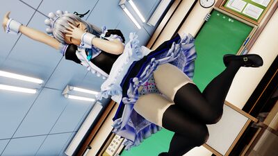 【ＭＭＤ】WAA!!!!　魂魄妖夢　メイド服　【Ray-MMD1.52　ぱんつ注意】