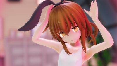 【MMD艦これ】文月「ラビットホール」【差分】
