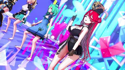 【MMD ホロライブ】《Uruha Rushia(潤羽るしあ) Houshou Marine(宝鐘マリン) Shirogane Noel(白銀ノエル)