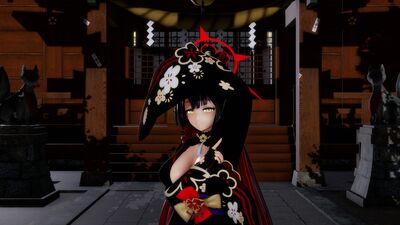 (Ray-Mmd) Kosaka Wakamo Blue Archive Manjushage